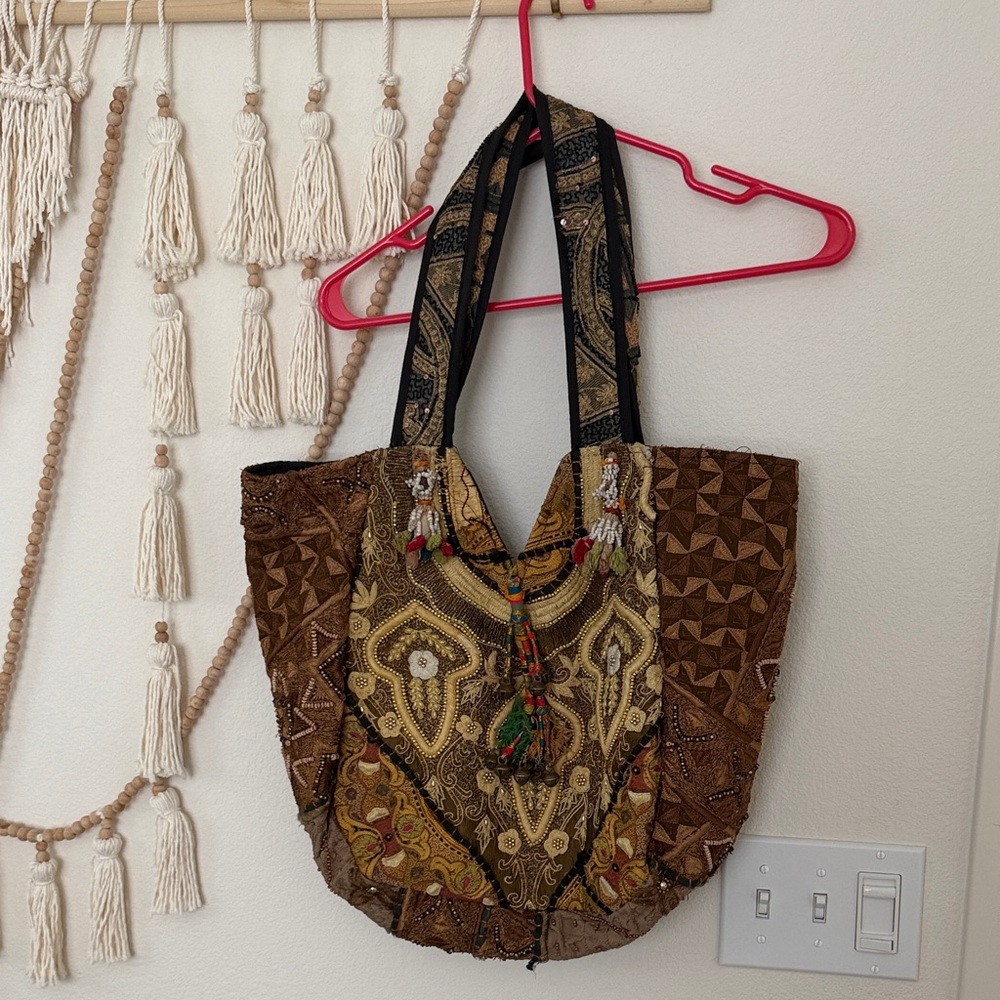 Boho tote bag from India